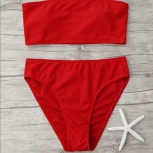 Red zaful bikini size S